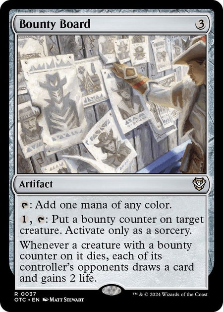 Bounty Board trading card from Commander: Outlaws of Thunder Junction Bounty Board - Commander: Outlaws of Thunder Junction Magic: The Gathering trading card