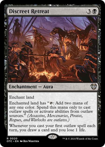 Discreet Retreat - Commander: Outlaws of Thunder Junction Magic: The Gathering trading card