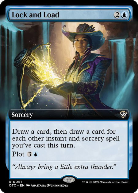Lock and Load (Extended Art) - Commander: Outlaws of Thunder Junction Magic: The Gathering trading card
