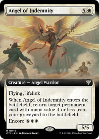 Angel of Indemnity (Extended Art) - Commander: Outlaws of Thunder Junction (OTC) #45 - Rare Magic: The Gathering Trading Card