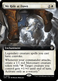 We Ride at Dawn (Extended Art) - Commander: Outlaws of Thunder Junction (OTC) #48 - Rare Magic: The Gathering Trading Card