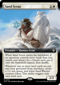 Sand Scout (Extended Art) - Commander: Outlaws of Thunder Junction (OTC) #47 - Rare Magic: The Gathering Trading Card