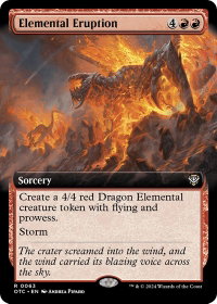 Elemental Eruption (Extended Art) - Commander: Outlaws of Thunder Junction (OTC) #63 - Rare Magic: The Gathering Trading Card