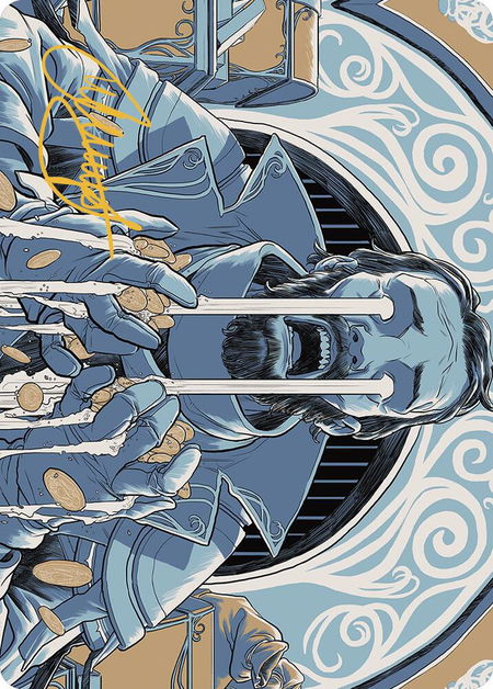 Archive Trap Art Card (Gold-Stamped Signature) - Art Series: Outlaws of Thunder Junction Magic: The Gathering trading card