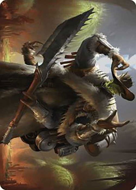 Hardbristle Bandit Art Card - Art Series: Outlaws of Thunder Junction Magic: The Gathering trading card