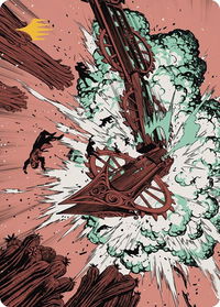 Decimate Art Card (Gold-Stamped Planeswalker Symbol) - Art Series: Outlaws of Thunder Junction (ASOTJ) #44 - Special Magic: The Gathering Trading Card