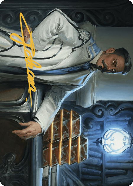 Baron Bertram Graywater Art Card (Gold-Stamped Signature) - Art Series: Outlaws of Thunder Junction Magic: The Gathering trading card