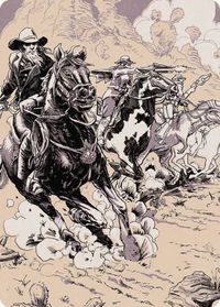 Overwhelming Forces Art Card - Art Series: Outlaws of Thunder Junction (ASOTJ) #40 - Special Magic: The Gathering Trading Card