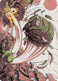 Savage Smash Art Card (Gold-Stamped Signature) - Art Series: Outlaws of Thunder Junction (ASOTJ) #47 - Special Magic: The Gathering Trading Card