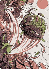 Savage Smash Art Card - Art Series: Outlaws of Thunder Junction (ASOTJ) #47 - Special Magic: The Gathering Trading Card