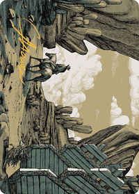 Path to Exile Art Card (Gold-Stamped Signature) - Art Series: Outlaws of Thunder Junction (ASOTJ) #37 - Special Magic: The Gathering Trading Card