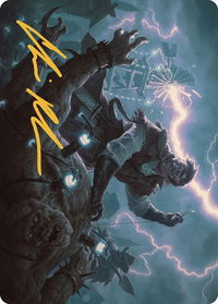 Geralf, the Fleshwright Art Card (Gold-Stamped Signature) - Art Series: Outlaws of Thunder Junction (ASOTJ) #5 - Special Magic: The Gathering Trading Card