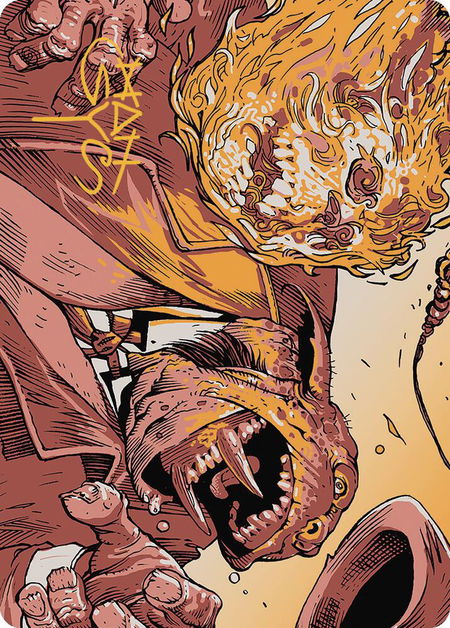 Skullcrack Art Card (Gold-Stamped Signature) - Art Series: Outlaws of Thunder Junction Magic: The Gathering trading card