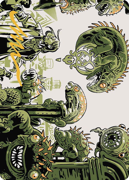 Pest Infestation Art Card (Gold-Stamped Signature) - Art Series: Outlaws of Thunder Junction Magic: The Gathering trading card