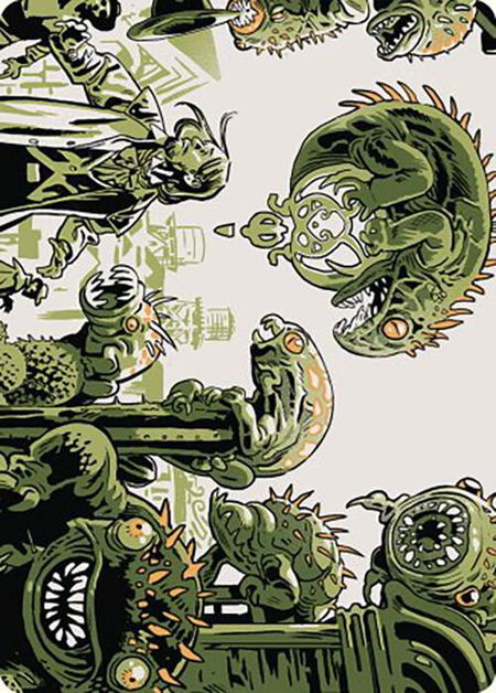 Pest Infestation Art Card - Art Series: Outlaws of Thunder Junction Magic: The Gathering trading card