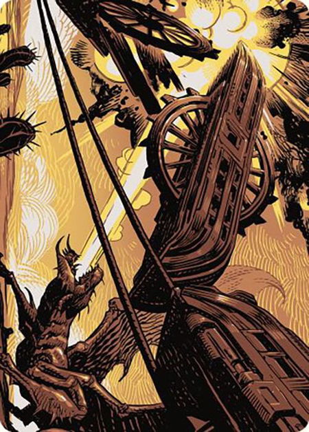 Cruel Ultimatum Art Card - Art Series: Outlaws of Thunder Junction Magic: The Gathering trading card