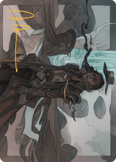 Annie Joins Up Art Card (Gold-Stamped Signature) - Art Series: Outlaws of Thunder Junction Magic: The Gathering trading card