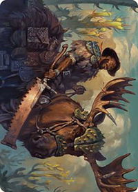 Spinewoods Paladin Art Card - Art Series: Outlaws of Thunder Junction (ASOTJ) #15 - Special Magic: The Gathering Trading Card