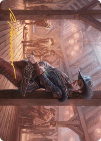 Marchesa, Dealer of Death Art Card (Gold-Stamped Signature) - Art Series: Outlaws of Thunder Junction (ASOTJ) #27 - Special Magic: The Gathering Trading Card