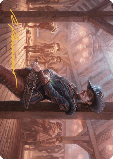 Marchesa, Dealer of Death Art Card (Gold-Stamped Signature) - Art Series: Outlaws of Thunder Junction Magic: The Gathering trading card