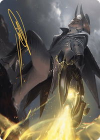 Ruthless Lawbringer Art Card (Gold-Stamped Signature) - Art Series: Outlaws of Thunder Junction (ASOTJ) #32 - Special Magic: The Gathering Trading Card