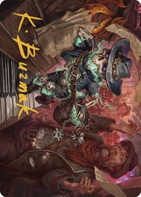 Tinybones, the Pickpocket Art Card (Gold-Stamped Signature) - Art Series: Outlaws of Thunder Junction (ASOTJ) #10 - Special Magic: The Gathering Trading Card