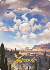 Plains Art Card (Gold-Stamped Signature) - Art Series: Outlaws of Thunder Junction (ASOTJ) #36 - Special Magic: The Gathering Trading Card