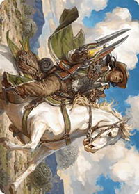 Wylie Duke, Atiin Hero Art Card - Art Series: Outlaws of Thunder Junction (ASOTJ) #35 - Special Magic: The Gathering Trading Card