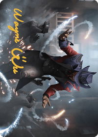 Razzle-Dazzler Art Card (Gold-Stamped Signature) - Art Series: Outlaws of Thunder Junction (ASOTJ) #8 - Special Magic: The Gathering Trading Card