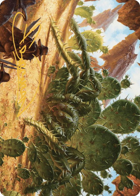 Cactarantula Art Card (Gold-Stamped Signature) - Art Series: Outlaws of Thunder Junction Magic: The Gathering trading card