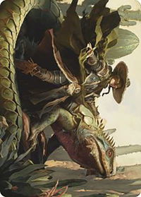 Outcaster Trailblazer Art Card - Art Series: Outlaws of Thunder Junction (ASOTJ) #14 - Special Magic: The Gathering Trading Card