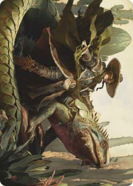 Outcaster Trailblazer Art Card - Art Series: Outlaws of Thunder Junction Magic: The Gathering trading card