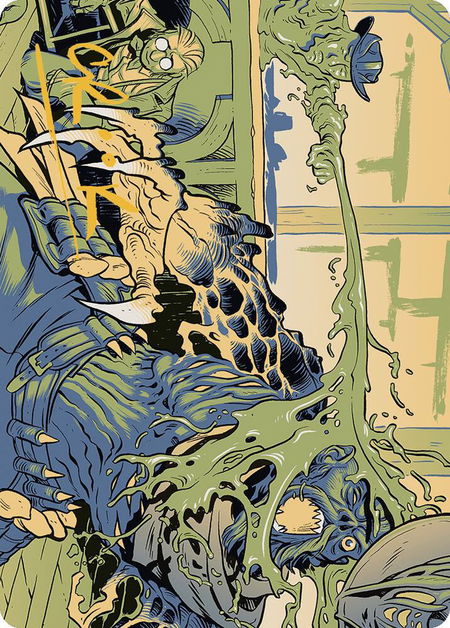 Voidslime Art Card (Gold-Stamped Signature) - Art Series: Outlaws of Thunder Junction Magic: The Gathering trading card