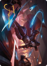 Slick Sequence Art Card (Gold-Stamped Signature) - Art Series: Outlaws of Thunder Junction (ASOTJ) #33 - Special Magic: The Gathering Trading Card