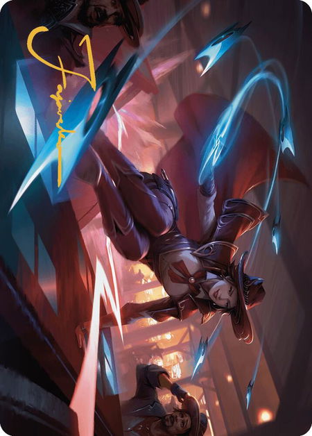 Slick Sequence Art Card (Gold-Stamped Signature) - Art Series: Outlaws of Thunder Junction Magic: The Gathering trading card