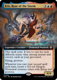 Eris, Roar of the Storm (Extended Art) - Commander: Outlaws of Thunder Junction (OTC) #41 - Mythic Rare Magic: The Gathering Trading Card