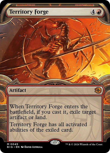 Territory Forge (Showcase) - Outlaws of Thunder Junction: The Big Score Magic: The Gathering trading card