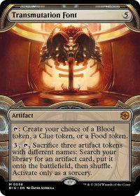 Transmutation Font (Showcase) - Outlaws of Thunder Junction: The Big Score (BIG) #58 - Mythic Rare Magic: The Gathering Trading Card