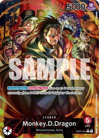 Monkey.D.Dragon (001) (Parallel) - 500 Years in the Future (OP07) #OP07-001 - Leader One Piece Trading Card