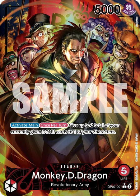 Monkey.D.Dragon (001) (Parallel) - 500 Years in the Future One Piece trading card