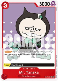 Mr. Tanaka - 500 Years in the Future (OP07) #OP07-008 - Uncommon One Piece Trading Card