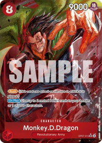 Monkey.D.Dragon (015) (Parallel) - 500 Years in the Future (OP07) #OP07-015 - Super Rare One Piece Trading Card