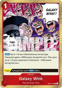 Galaxy Wink - 500 Years in the Future (OP07) #OP07-016 - Rare One Piece Trading Card