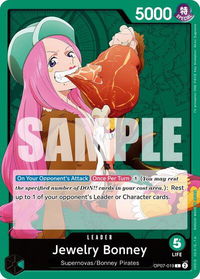 Jewelry Bonney (019) - 500 Years in the Future (OP07) #OP07-019 - Leader One Piece Trading Card