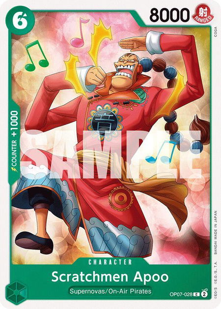 Scratchmen Apoo - 500 Years in the Future One Piece trading card