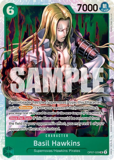 Basil Hawkins - 500 Years in the Future One Piece trading card