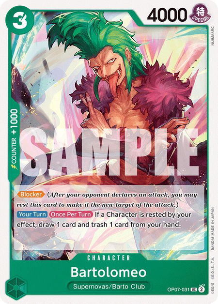 Bartolomeo - 500 Years in the Future One Piece trading card