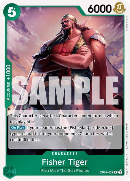 Fisher Tiger - 500 Years in the Future One Piece trading card