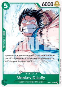 Monkey.D.Luffy (033) - 500 Years in the Future (OP07) #OP07-033 - Uncommon One Piece Trading Card