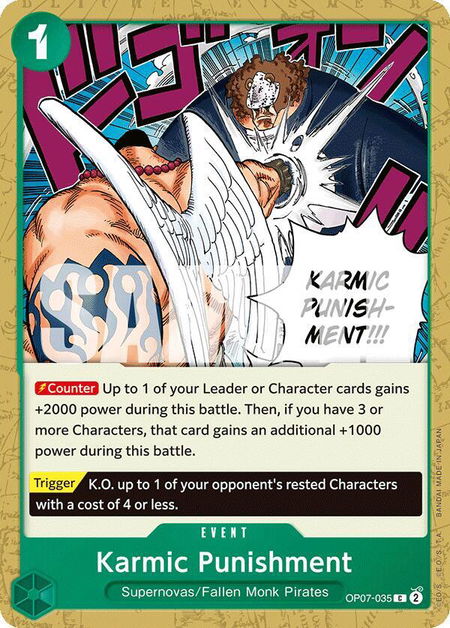 Karmic Punishment - 500 Years in the Future One Piece trading card
